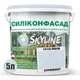 Цветная Фасадная Силиконовая Краска «Силиконфасад» SkyLine 1010-R80B Суремонт 5л - изображение 2