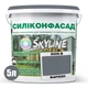 Цветная Фасадная Силиконовая Краска «Силиконфасад» SkyLine 6005-B Фарлион 5л - изображение 2