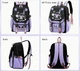 Шкільний підлітковий рюкзак з помпоном та USB кабелем KUROMI Purple для дівчинки в японському стилі - зображення 6