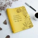 Кулинарный дневник здоровья с гравировкой, 100 листов рецептурных, Yellow Kaiser, Malina Leather - изображение 1