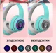 Беспроводные наушники ATD АКZ-К27L с кошачьими ушками, LED-подсветкой, Bluetooth, FM, MicroSD и микрофоном | Для детей и взрослых | Бежевые - изображение 7