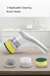 Электрическая щетка для уборки Electric Cleaning Brush 3в1 для дома, квартиры, дачи, котеджа, поддержки чистоты, уборки кухни, ванной - изображение 9