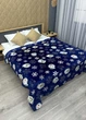Плед-покрывало Decorator WellSoft 150х210 см с рождественским принтом Синий (87-171) - изображение 3