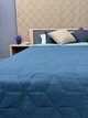 Покривало двостороннє Decorator Microfiber куб 210х215 см синій з блакитним (85-138) - зображення 5