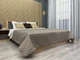 Покрывало двустороннее Decorator Microfiber ромб 215x240 см капучино с бежевым (85-025) - изображение 2