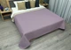 Покривало двостороннє Decorator Microfiber листя 210х215 см бузковий з бежевим (85-131) - зображення 5