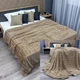 Плед-покрывало 200х230 см (+-5см) Soft Night Темно-бежевый (87-135) - изображение 1