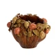 Кашпо із кераміки коричневе з декором у вигляді лимонів Lemoni Light&Living - зображення 1