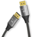 Кабель цифровой DisplayPort DP2DP1.4-MM-05 DP167 версия 1.4 штекер / штекер ∅6 мм (5 м) 32.4 Гбит/с 144 Мгц цвет графит в оплетке I-Taki - изображение 6