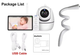 Видеоняня Baby Monitor ABM501-USB с 5-дюймовым LCD монитором+гибкое крепление, датчиком звука, ночное виденье, беспроводная, поворотная радионяня, измерение температуры - изображение 3