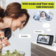 Видеоняня Baby Monitor SM-650 + прищепка-держатель камеры, 5-дюймовый ЖК-монитор, поворотный дисплей, датчик звука, ночное виденье, беспроводная, поворотная радионяня, измерение температуры - изображение 9