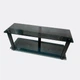 Стеклянная ТВ/АВ-тумба низкая Commus Оптима 295-54 Р black (900х293х378) - изображение 1