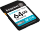 Карта пам'яті Kingston SDXC 64GB Canvas Go! Plus G4 Class 10 UHS-I U3 V30 (SDG4/64GB) - зображення 2
