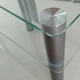 Тумба ТВ из стекла 1100х350х569 Commus Аскет new clear Alm прозрачное-алюминий - изображение 6