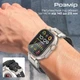 Ремінець Promate SilicaBand-Pro для Apple Watch 42/44/45/49 мм Black (silicaband-pro.black) - зображення 4