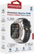 Ремінець Promate SilicaBand-Pro для Apple Watch 42/44/45/49 мм Black (silicaband-pro.black) - зображення 6
