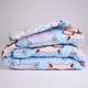 Набір MirSon №2807 Color Fun Line Whales ковдра літня полуторна 155x215 EcoSilk + дві наволочки 50x70 (2200006684459) - зображення 2