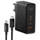 Сетевое зарядное устройство Baseus GaN5 Pro 160W 2Type-C + USB 5A с функцией быстрой зарядки QC4.0+PD3.1 + Кабель Type-C to Type-C 240W 48V/5A 1м (P10110825113-00) Black - изображение 2