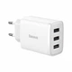Сетевое зарядное устройство Baseus Compact Charger 17W 3USB 3.4A (CCXJ020102) White - изображение 2