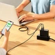 Зарядное сетевое устройство Baseus GaN5 Pro 100W Type-C + USB с функцией быстрой зарядки QC4.0+PD3.0 + Кабель Type-C to Type-C 100W 1m (CCGP090201) Black - изображение 11