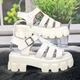 Босоножки женские Fashion белые на платформе 39р (25 см) 4880 - изображение 1