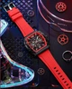 Наручний годинник LIGE 89108 кварцовий чорно-червоний - зображення 5