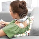 Импульсный массажер-электростимулятор для шейного отдела Neck Massager, электромассажер для шеи Белый MNX-858 - изображение 3