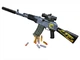 Игрушечный автомат винтовка AK-47 на мягких пулях EVA 92 см с глушителем, оптическим прицелом серый - изображение 1
