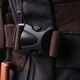 Большой дорожный рюкзак-трансформер Vintage текстиль черный удобный travel backpack 51539 - изображение 9