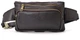 Поясная кожаная сумка-бананка TARWA натуральная кожа Napпа кофейная унисекс 52918 - изображение 3