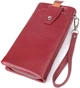 Женский кошелек-клатч ST Leather из натуральной кожи бордовый с отделением для телефона 56468 - изображение 2