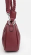 Жіноча шкіряна сумка Borsa Leather стильна бордова сумка через плече з натуральної шкіри 54200 - зображення 4