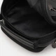 Чоловіча шкіряна сумка Borsa Leather натуральна шкіра чорна через плече 54263 - зображення 5