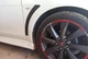 Накладки на крыло Mitsubishi Lancer X плавники жабры акули канарды цвет черный 2шт - изображение 2