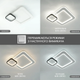 LED люстра MERVIN 75W S ON/OFF бело-черная Luminaria 7500Lm управляемая (без пульта) WHITE/BLACK 500х400х70мм - изображение 3