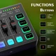 Игровой аудиомикшер 4-канальный саундборд IXTECH, RGB-стриминговый аудиоинтерфейс для ПК с поддержкой XLR-микрофона, аудиоэквалайзер для игр, караоке для поточных подкастов, индивидуальная регулировка громкости - изображение 6