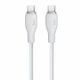 Кабель Type-C на Type-C Baseus Pudding Series Fast Chargingf Data Cable (1,2m, 100W, 5A, 480 Mbps). White - зображення 2