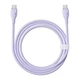 Кабель Type-C на Type-C Baseus Pudding Series Fast Chargingf Data Cable (1.2m, 100W, 5A, 480 Mbps). Purple - зображення 4