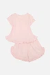Пижама с шортами для девочки 110-116 цвет пудровый БОМА ЦБ-00276623 - изображение 6