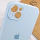 Чохол Silicone Premium case з захистом камери для iPhone 13 Full Camera Protective lilac cream 9706 - зображення 4
