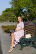Сарафан для беременных и кормящих летний для будущих мам Salou S (42) Lullababe белый в цветочек - изображение 9
