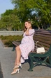 Сарафан для беременных и кормящих летний для будущих мам Salou S (42) Lullababe белый в цветочек - изображение 8