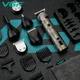 Триммер мужской профессональный для стрижки волос и бороды VGR V 9 насадок с LED дисплеем Золотой USB (6ОI) - изображение 12