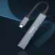 Концентратор конвертор USB Hub Kakusiga KSC-752 Type-C на 4 порта USB 3.0 / USB 2.0x3 - изображение 4