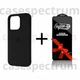 Чехол силиконовый Premium Silicone Case Full Cover для Apple iPhone 15 Pro Black + Подарок защитное стекло ESD Mietubl для Apple iPhone - изображение 1