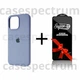 Чехол силиконовый Premium Silicone Case Full Cover для Apple iPhone 15 Pro Lavender Gray + Подарок защитное стекло ESD Mietubl для Apple iPhone - изображение 1