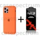 Чехол силиконовый Premium Silicone Case Full для Apple iPhone 14 Pro Max papaya + Подарок защитное стекло ESD Mietubl для Apple iPhone - изображение 1
