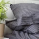 Комплект постельного белья SoundSleep Stripe Sense Graphite сатин-страйп евро 200х220 см графит (94131161) - изображение 4