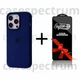 Чехол силиконовый Premium Silicone Case Full для Apple iPhone 13 Pro deep navy + Подарок защитное стекло ESD Mietubl для Apple iPhone - изображение 1