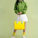 Сумка женская силиконовая шопер Fungoofun желтая 350×280×107 мм (F529_yellow) - изображение 5